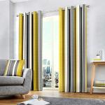 Persianas & cortinas amarillas de poliester modernas 