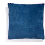 Fundas azules de terciopelo de almohada Oresteluchetta 45x45 