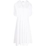 Vestidos stretch blancos de algodón rebajados media manga sin hombros Vivetta talla 3XL para mujer 