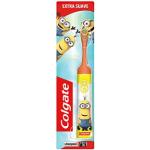 COLGATE Cepillo Dental de batería Minions suave para niños, limpieza profunda