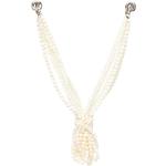Collares blancos de metal de perlas Armani Giorgio Armani Talla Única para mujer 