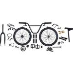 Colony Construye tu propio Flatland BMX Bike Kit (Negro)