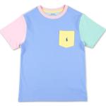 Camisetas azules de algodón de algodón infantiles Ralph Lauren Lauren para niño 