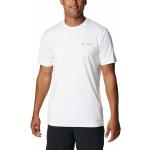 Camisetas deportivas blancas de poliester rebajadas de verano tallas grandes con cuello redondo Columbia talla XXL para hombre 