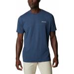 Camisetas deportivas azules de poliester rebajadas de verano con cuello redondo Columbia talla S para hombre 