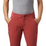 Pantalones rojos de sintético de senderismo transpirables Columbia Passo Alto con lazo talla S para mujer 