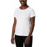 Camisetas deportivas blancas de poliester Columbia Peak to Point talla S para mujer 