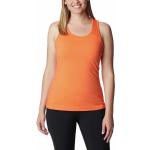 Camisetas deportivas naranja de poliester rebajadas sin mangas Columbia Peak to Point talla XL para mujer 