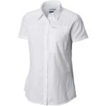Camisas blancas de poliester de manga corta manga corta Columbia Silver Ridge talla M para mujer 