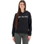 Sudaderas deportivas negras de algodón rebajadas con logo Columbia talla L para mujer 