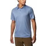 Camisetas deportivas azules de poliester Tencel de verano Columbia talla L de materiales sostenibles para hombre 