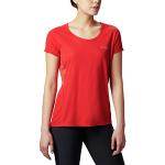 Camisetas deportivas rojas manga corta Columbia Titan Ultra talla XS para mujer 