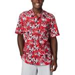 Camisa Columbia Oferta - PFG Tamiami II Short Sleeve Tall Rojas Para Hombre