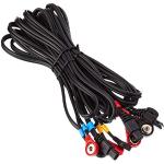COMPEX Cables a presión SNAP, color negro, talla única, pack de 4
