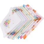 Pañuelos de algodón de bolsillo  vintage floreados con motivo de flores talla XL para mujer 