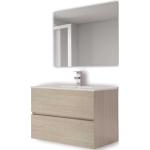 Conjunto completo mueble + lavabo + espejo - Cancún - Futurbaño