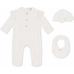 Mamelucos blancos de algodón con logo Dolce & Gabbana para bebé 