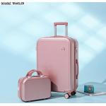 Set de maletas rosas de plástico con aislante térmico para mujer 