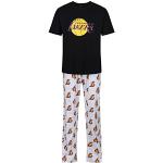 Conjunto de pijama de manga corta para hombre, para dormir, descansar, ropa de noche, M a XXL, La Lakers, L