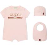 Conjuntos infantiles rosas de algodón Gucci de materiales sostenibles 