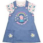 Vestidos de manga corta infantiles Peppa Pig floreados 6 años para niña 