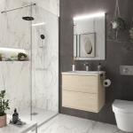 Conjunto mueble de baño + Lavabo + Espejo + Aplique - Optimus - Salgar
