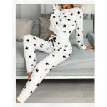 Pijamas blancos de algodón dos piezas talla XL para mujer 