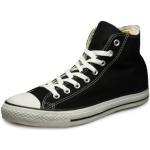 Sneakers canvas negros de lona rebajados informales Converse All Star Hi talla 48 para mujer 