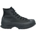Zapatillas negras de goma de piel con tacón cuadrado Converse talla 37,5 para mujer 