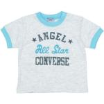 Camisetas grises de algodón de manga corta infantiles Converse para bebé 