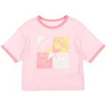Camisetas rosas de algodón de manga corta infantiles Converse 3 años para niña 