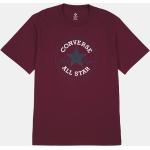Camisetas granate de algodón de cuello redondo con cuello redondo con logo Converse All Star talla S 