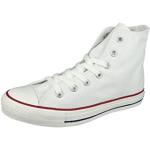 Zapatillas blancas de goma con cordones con logo Converse talla 51,5 para mujer 