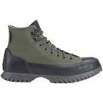Zapatillas verde militar de goma de piel militares Converse talla 39 para mujer 