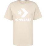 Camisetas beige de algodón de algodón  Converse talla S para mujer 