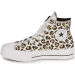 Sneakers altas multicolor de goma con tacón hasta 3cm informales leopardo Converse All Star talla 40 para mujer 