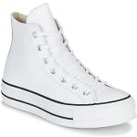Sneakers altas blancos de cuero rebajados Converse Chuck Taylor talla 37 para mujer 