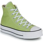 Sneakers altas verdes rebajados con tacón de 3 a 5cm Converse Chuck Taylor talla 37 para mujer 
