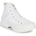 Sneakers altas blancos de lona con tacón de 5 a 7cm Converse Chuck Taylor talla 39 para mujer 