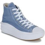 Sneakers altas azules rebajados con tacón de 5 a 7cm Converse Chuck Taylor talla 37 para mujer 