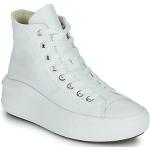 Sneakers altas blancos de lona rebajados con tacón de 3 a 5cm Converse Chuck Taylor talla 36 para mujer 