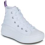 Zapatillas blancas de tela de lona con tacón de 3 a 5cm Converse Chuck Taylor talla 29 infantiles 