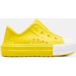 Sneakers amarillos sin cordones informales con logo Converse Chuck Taylor infantiles 