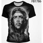 Cool 3D impreso camiseta Che Guevara camiseta hombres verano manga corta Tops moda Casual camisetas ropa Unisex