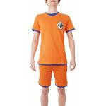 Pijamas cortos naranja de algodón Dragon Ball Goku de verano talla M para hombre 