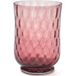 Copas rosas de vidrio de vino 