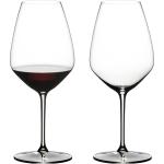 Copas transparentes de vidrio de vino de 700 ml vintage en pack de 2 piezas 