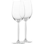 Copas blancas de vidrio de vino 