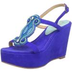 Sandalias azules con plataforma Coral Blue talla 38 para mujer 