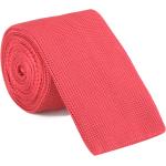 Corbatas rojas de seda de seda rebajadas formales de punto para hombre 